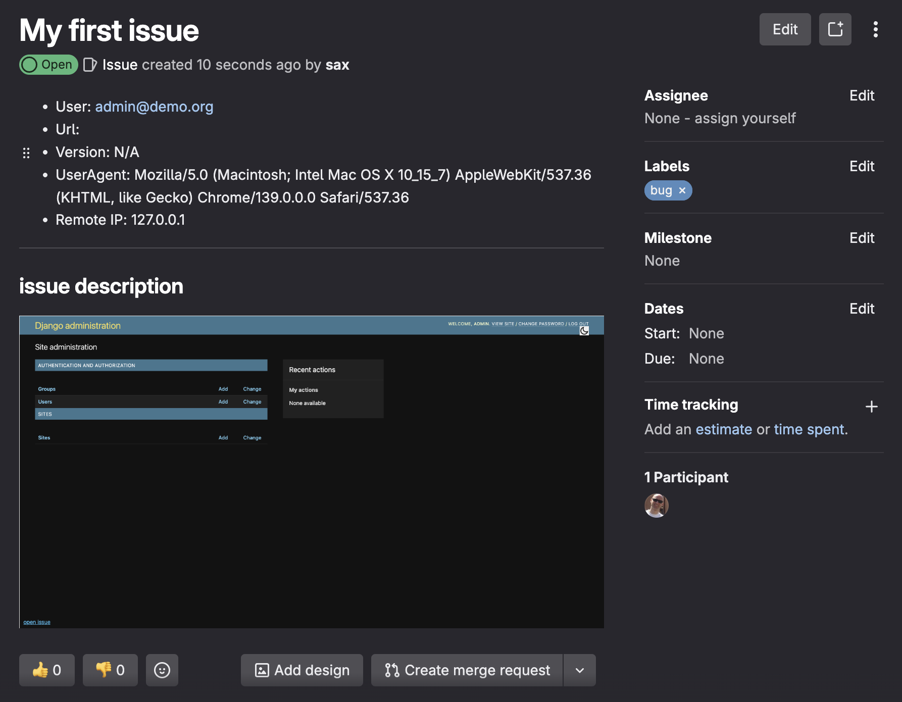 GitLab Ticket
